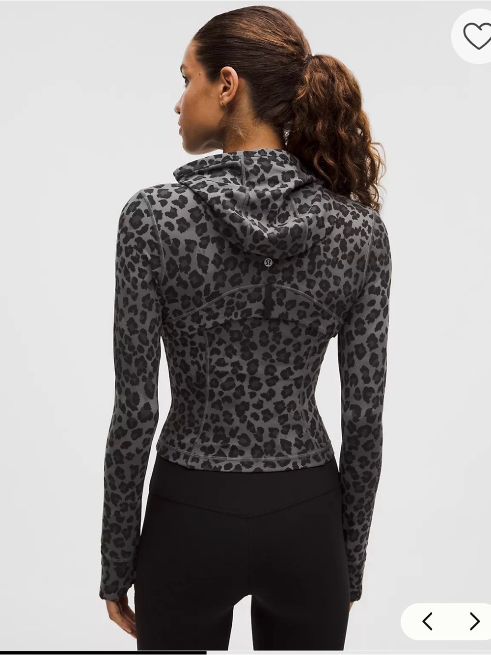 Lululemon Women's Black Leopard Cropped Nulu Jacket - NWT - Picture 2 of 4